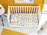 ΚΑΤΩΣΕΝΤΟΝΟ ΜΕ ΛΑΣΤΙΧΟ bebe Honey Bee 545 0,70X1,40X0,15 White-Yellow 100% Cotton - Image 2