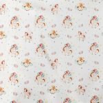 ΠΑΝΑ ΧΑΣΕ bebe Unicorn 209 80X80 White-Salmon Cotton 100%