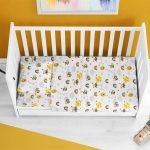 ΠΑΠΛΩΜΑΤΟΘΗΚΗ ΕΜΠΡΙΜΕ bebe Honey Bee 545 120X160 White-Yellow 100% Cotton