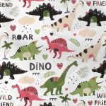 ΣΕΝΤΟΝΑΚΙ ΛΙΚΝΟΥ bebe Dinosaur 518 80X110 Multi-Colour 100% Cotton