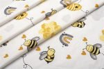 ΣΕΝΤΟΝΙΑ ΕΜΠΡΙΜΕ ΣΕΤ 2 τεμ kids Honey Bee 545 160X240 White-Yellow 100% Cotton - Image 2