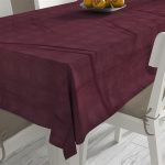 ΑΝΕΞΙΤΗΛΟ ΤΡΑΠΕΖΟΜΑΝΤΗΛΟ Νηματοβαφή Bordeaux 140X140 100% Cotton