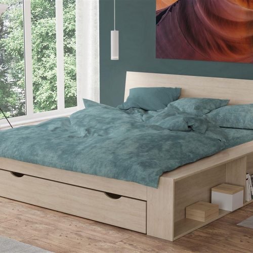 ΣΕΝΤΟΝΙΑ Σετ 4 τεμ Premium Shadow 616 220X240 Petrol 100% Cotton