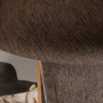 Κουρτίνα μεσαίας σκίασης με 8 μεταλλικούς κρίκους Illusion Art 8445 140x270 Καφέ Beauty Home - Image 10