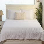 Βαμβακερή Κουβέρτα King Size Popcorn White (240x250)