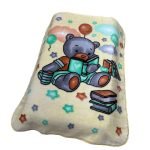 ΚΟΥΒΕΡΤΑ ΒΕΛΟΥΤΕ ΠΟΛΥΤΕΛΕΙΑΣ bebe Studying Bear 39 110X140 Light Beige 100% Polyester