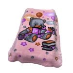 ΚΟΥΒΕΡΤΑ ΒΕΛΟΥΤΕ ΠΟΛΥΤΕΛΕΙΑΣ bebe Studying Bear 37 110X140 Baby Pink 100% Polyester
