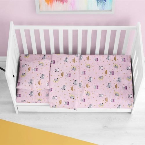 ΠΑΠΛΩΜΑ ΕΜΠΡΙΜΕ bebe Sweet Dreams 550 120X160 Pink 100% Cotton