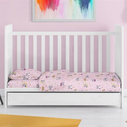 ΠΑΠΛΩΜΑΤΟΘΗΚΗ ΕΜΠΡΙΜΕ bebe Sweet Dreams 550 120X160 Pink 100% Cotton
