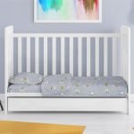 ΣΕΝΤΟΝΙΑ ΕΜΠΡΙΜΕ ΣΕΤ 3 τεμ bebe Sweet Dreams 552 120X160 Grey 100% Cotton