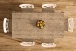 ΑΛΕΚΙΑΣΤΟ ΣΕΤ 2 τεμ (ΤΡΑΠ/ΛΟ 140X140 & ΤΡΑΒΕΡΣΑ 40X140) Panama Shadow Brown 70/30 Cott/Pol - Image 2