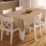 ΑΛΕΚΙΑΣΤΟ ΣΕΤ 2 τεμ (ΤΡΑΠ/ΛΟ 140X220 & ΤΡΑΒΕΡΣΑ 40X220) Panama Shadow Brown 70/30 Cott/Pol