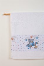 ΠΕΤΣΕΤΑ Με Ψηφιακή Εκτύπωση Σετ 2 τεμ bebe Studying Bear 38 30X50,70X140 Λευκό 100% Cotton - Image 2