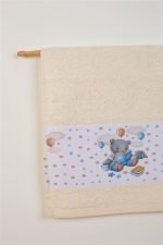 ΠΕΤΣΕΤΑ Με Ψηφιακή Εκτύπωση Σετ 2 τεμ bebe Studying Bear 39 30X50,70X140 Εκρού 100% Cotton - Image 2