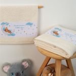 ΠΕΤΣΕΤΑ Με Ψηφιακή Εκτύπωση Σετ 2 τεμ bebe Sweet Dreams 553 30X50,70X140 Εκρού 100% Cotton