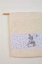 ΠΕΤΣΕΤΑ Με Ψηφιακή Εκτύπωση Σετ 2 τεμ bebe Painter 133 30X50,70X140 Εκρού 100% Cotton - Image 2