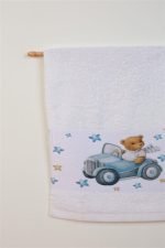 ΠΕΤΣΕΤΑ Με Ψηφιακή Εκτύπωση Σετ 2 τεμ bebe Cute Driver 59 30X50,70X140 Λευκό 100% Cotton - Image 2