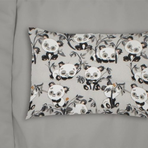 ΜΑΞΙΛΑΡΟΘΗΚΗ ΕΜΠΡΙΜΕ kids Panda Bear 96 50X70 Grey 100% Cotton Flannel