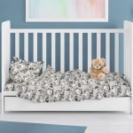 ΠΑΠΛΩΜΑ ΕΜΠΡΙΜΕ bebe Panda Bear 96 120X160 Grey 100% Cotton Flannel