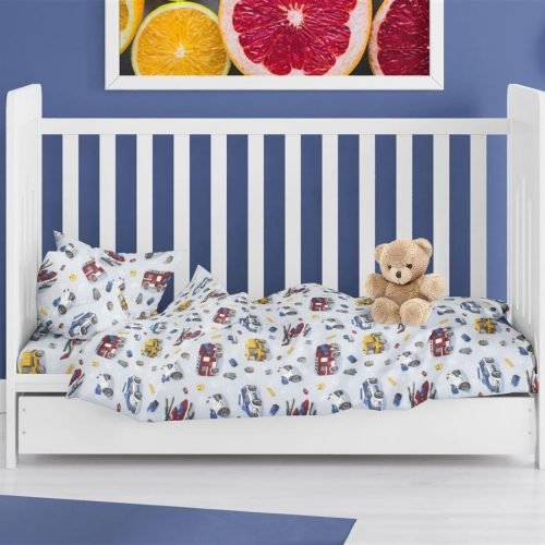 ΠΑΠΛΩΜΑ ΕΜΠΡΙΜΕ bebe Toys 46 120X160 Sky Blue 100% Cotton Flannel