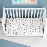ΚΑΤΩΣΕΝΤΟΝΟ ΜΕ ΛΑΣΤΙΧΟ bebe Zoo 29 0,70X1,40X0,15 White 100% Cotton Flannel
