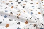 ΚΑΤΩΣΕΝΤΟΝΟ ΜΕ ΛΑΣΤΙΧΟ bebe Zoo 29 0,70X1,40X0,15 White 100% Cotton Flannel - Image 2