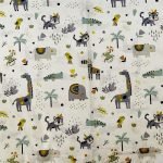 ΠΑΝΑ ΧΑΣΕ bebe Zoo 557 80X80 White-Grey 100% Cotton