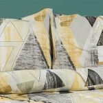 ΜΑΞΙΛΑΡΟΘΗΚΗ ΕΜΠΡΙΜΕ Geometrical 333 50X70 Beige 100% Cotton Flannel