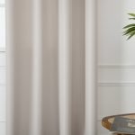 Κουρτίνα μεσαίας σκίασης με 8 μεταλλικούς κρίκους Effect Art 8443 140x270 Εκρού Beauty Home - Image 3
