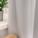 Beauty Home Κουρτίνα μεσαίας σκίασης με 8 μεταλλικούς κρίκους Effect Art 8443 140x270 Ασημί - Image 9