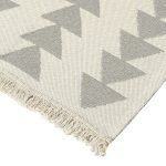 Χαλί βαμβακερό διπλής όψεως Duo Art 9245 Γκρι 160x230  Beauty Home - Image 4