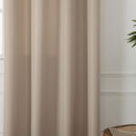 Κουρτίνα μεσαίας σκίασης με 8 μεταλλικούς κρίκους Effect Art 8443 140x270 Άμμου Beauty Home - Image 3