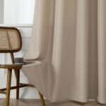 Κουρτίνα μεσαίας σκίασης με 8 μεταλλικούς κρίκους Effect Art 8443 140x270 Άμμου Beauty Home - Image 9