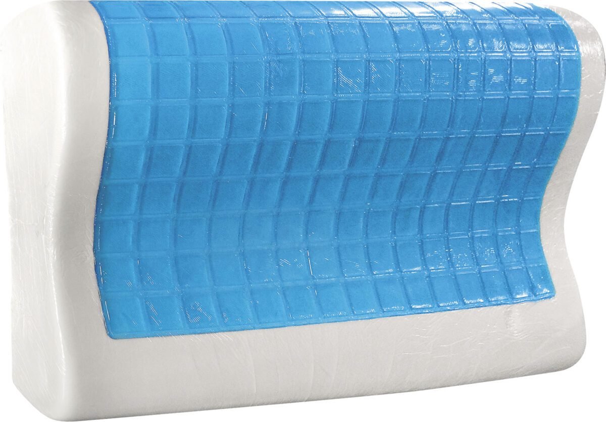 gel_pillow Μαξιλάρι ύπνου Gel Memory Foam Art 4028 Μέτριο 58x38x12  Λευκό   Beauty Home - Image 2