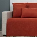 Ριχτάρι πολυθρόνας (180X170) Cotone Cozy Κεραμιδί