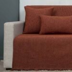 Ριχτάρι πολυθρόνας (175X170) Cotone Vivian Κεραμιδί