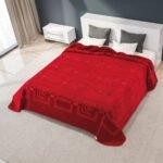 ΑΚΡΥΛΙΚΗ ΚΟΥΒΕΡΤΑ ΥΠΕΡΔΙΠΛΗ 220X240 PIERRE CARDIN NANCY 657  RED(34)