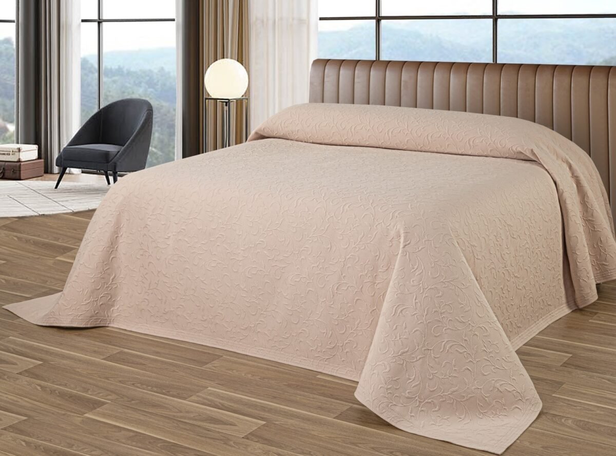 Edith (nude) Βαμβακερή Ανάγλυφη Κουβέρτα Διπλή Edith Nude Liolios Home (180x240) - Image 1