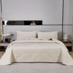 Βελούδινο Κουβερλί Υπέρδιπλο Mandy Ivory Liolios Home (260x240)