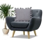 Διακοσμητικό μαξιλάρι με γέμισμα Moss Lt Grey Liolios Home (50x50)