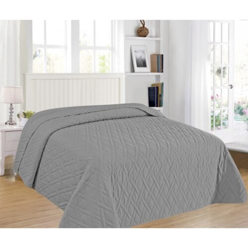 ΚΟΥΒΕΡΛΙ ELEGANCE KING SIZE 240X260 ADAM HOME ΑΡΜΟΝΙΑ GREY