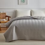 Κουβερλί Υπέρδιπλο Tessuto Grey Liolios Home (220x240)