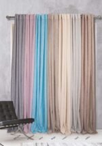 Κουρτίνα Σχ.Elxi 140x260cm έτοιμη ραμμένη 100% πολ - Image 2