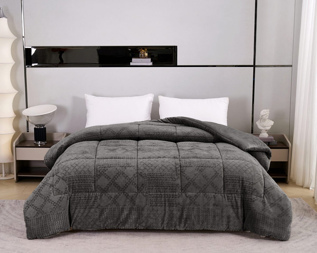 Prestige-Dark-Grey-5-scaled King Size Prestige (Dark Grey) Κουβερτοπάπλωμα - (260x240) - Image 1