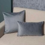 Διακοσμητική μαξιλαροθήκη Βελούδο 45x45 Cotone | Leo Γκρι