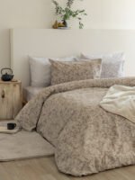 Σετ Σεντόνια Μονά Flannel Beauty 170x265 FB0225 Χωρίς Λάστιχο