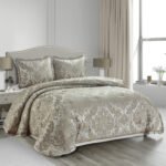 Damask (Lt Coffee) Πάπλωμα 250x240 & Μαξ/θήκες 50x70/2τεμ