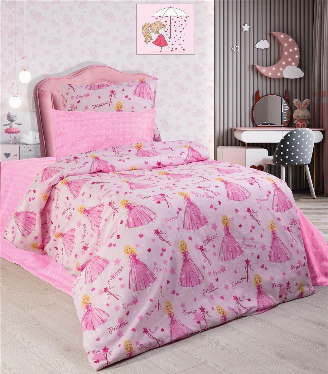 0007509_SKU_32311123007 ΠΑΠΛΩΜΑ ΕΜΠΡΙΜΕ kids Princess 392 160X240 Pink 70/30 Cott/Pol - Image 1