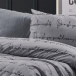 Μαξιλαροθήκη Εμπριμέ Αρίσβη 472 50X70 Grey 70/30 Cott/Pol