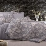 Παπλωματοθήκη Εμπριμέ Ήρα 426 220X240 Grey 70/30 Cott/Pol
